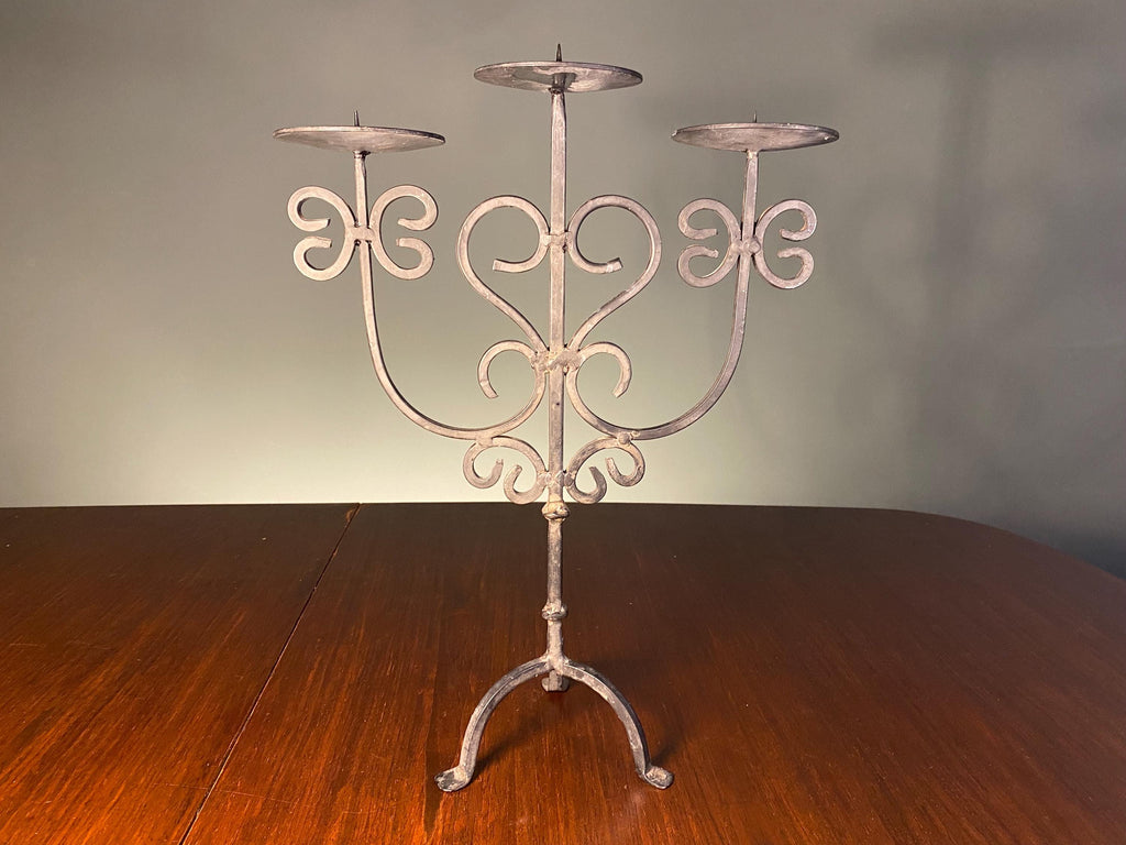 Vintage Wrought Iron Candelabra