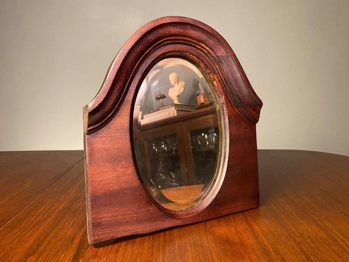 Antique Reclaimed Oval Mirror – 28cm