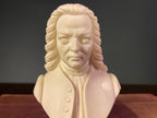 Vintage Cast-Alabaster Bust of J.S. Bach