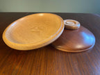 Mid-Century Turned Wood Serving Dish