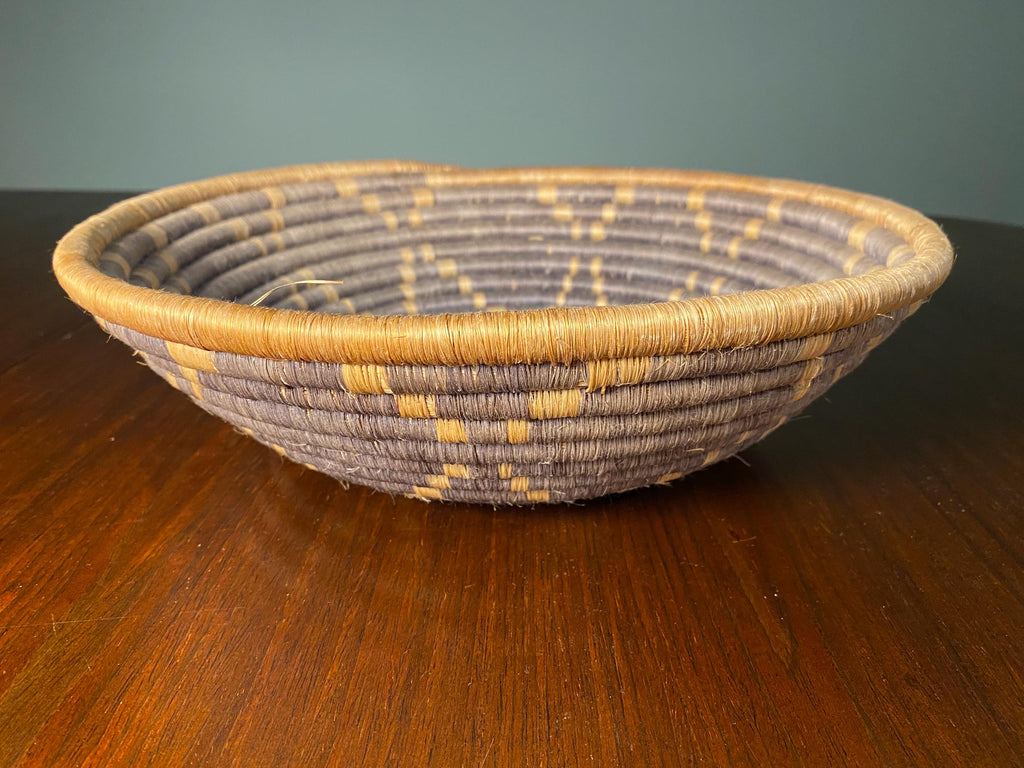 Vintage African Woven Wall Basket