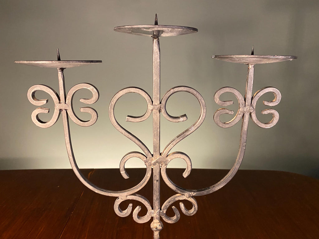 Vintage Wrought Iron Candelabra