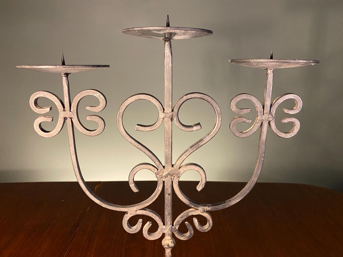 Vintage Wrought Iron Candelabra