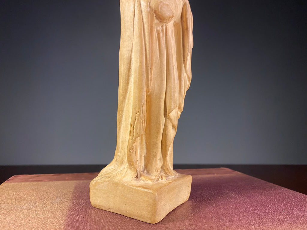 Madonna and Child Figure in Warm Cream Finish