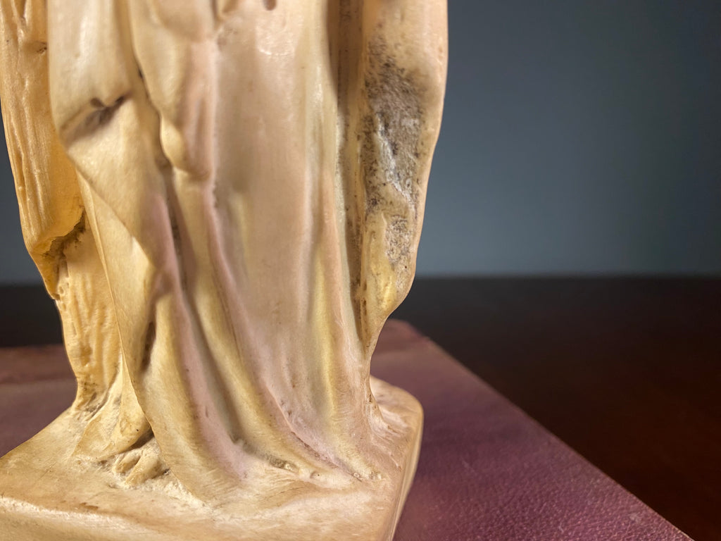 Madonna and Child Figure in Warm Cream Finish