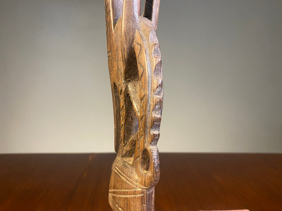 Carved Wooden Antelope Sculpture in the Chi Wara Style — product photograph 7