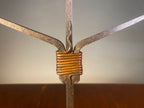 Brutalist-Style Iron Candelabra and Pair of Candlesticks — product photograph 3