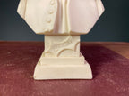 Vintage Cast-Alabaster Bust of J.S. Bach
