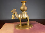 Decorative Brass Camel Vase with Hanging Bells