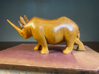 Carved Wooden Rhinoceros Figure — product photograph 4
