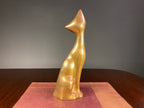 Mid-Century Brass Siamese Cat