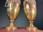 Pair of Vintage Brass and Copper Urns