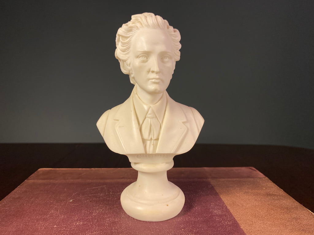 Cast-alabaster bust of composer Frederic Chopin