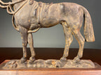 Mounted Cast-Iron Horse Ornament