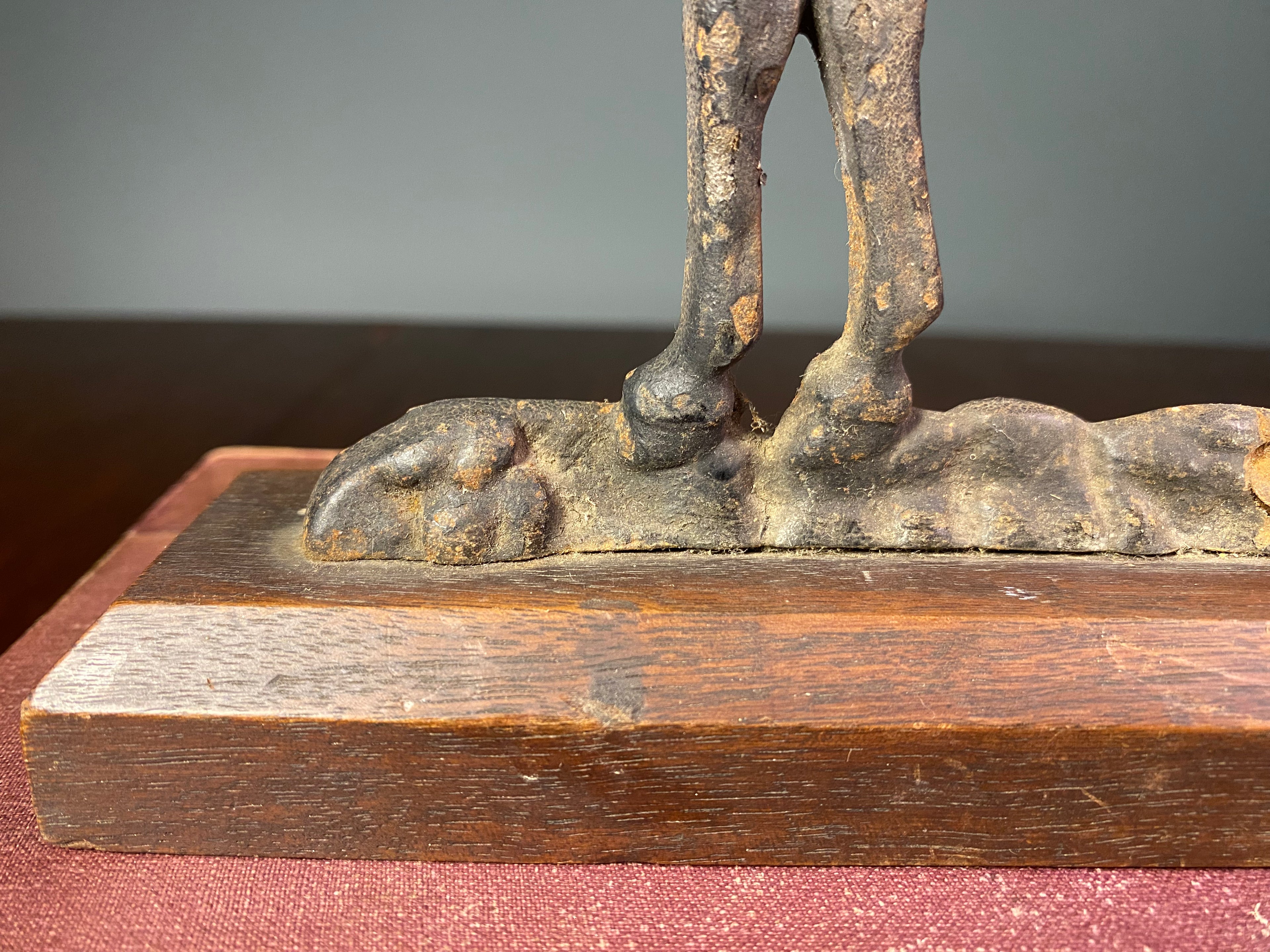 Mounted Cast-Iron Horse Ornament