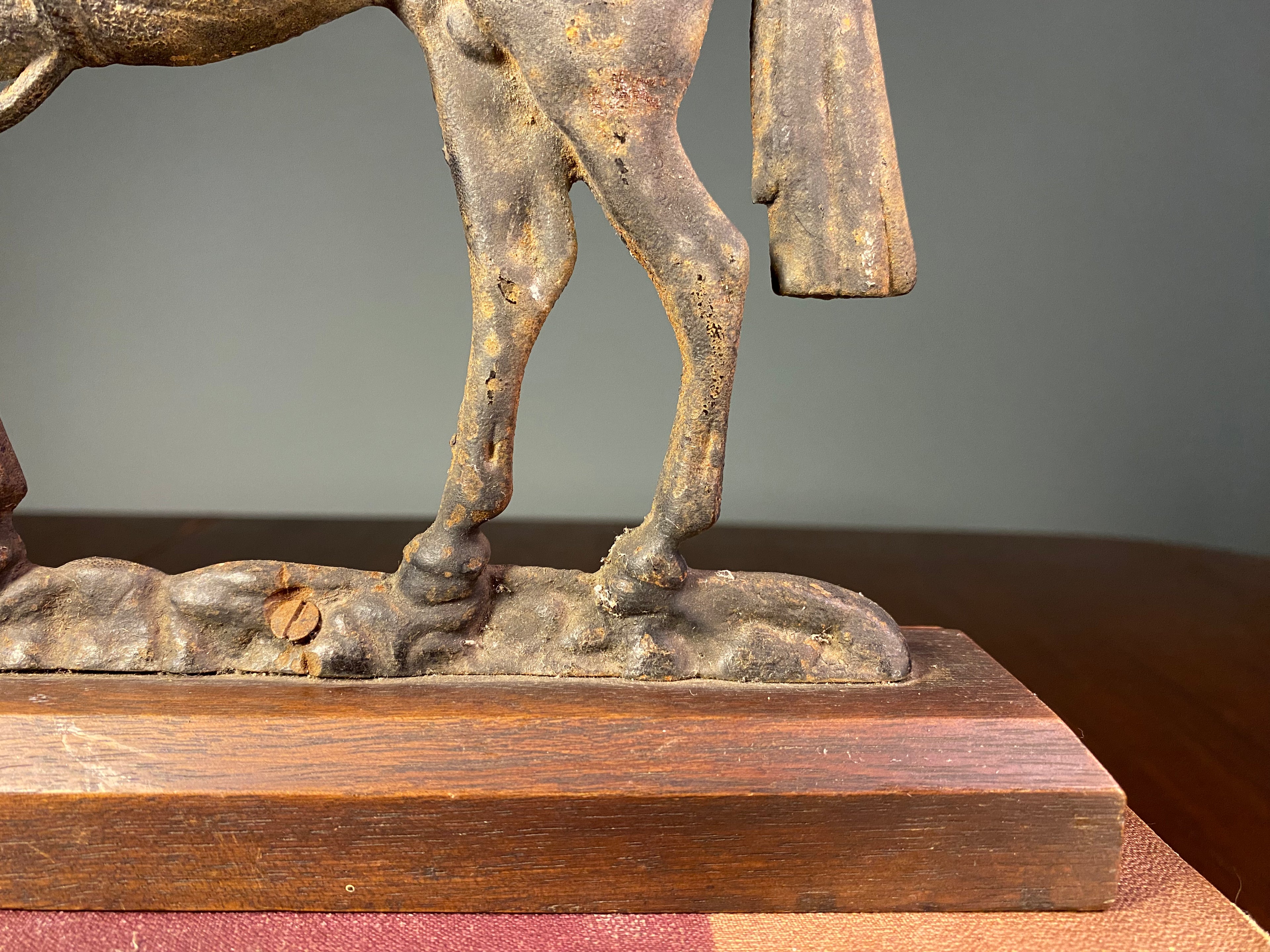 Mounted Cast-Iron Horse Ornament