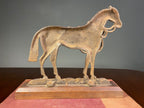Mounted Cast-Iron Horse Ornament