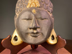Carved Wooden Buddha Wall Mask