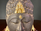 Carved Wooden Buddha Wall Mask