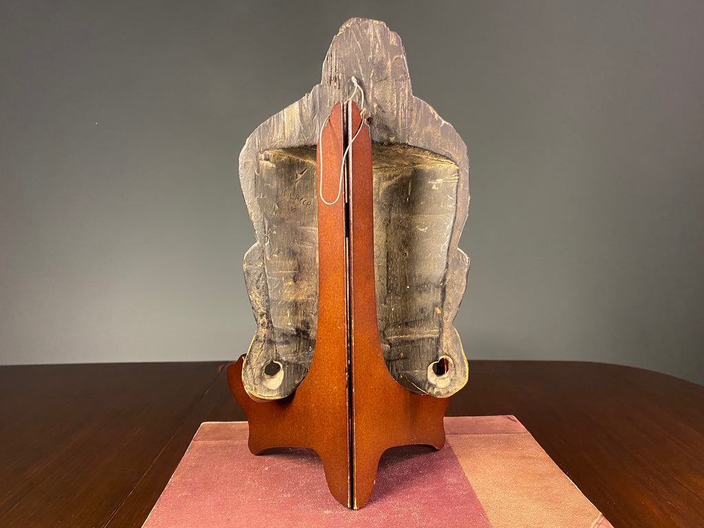 Carved Wooden Buddha Wall Mask
