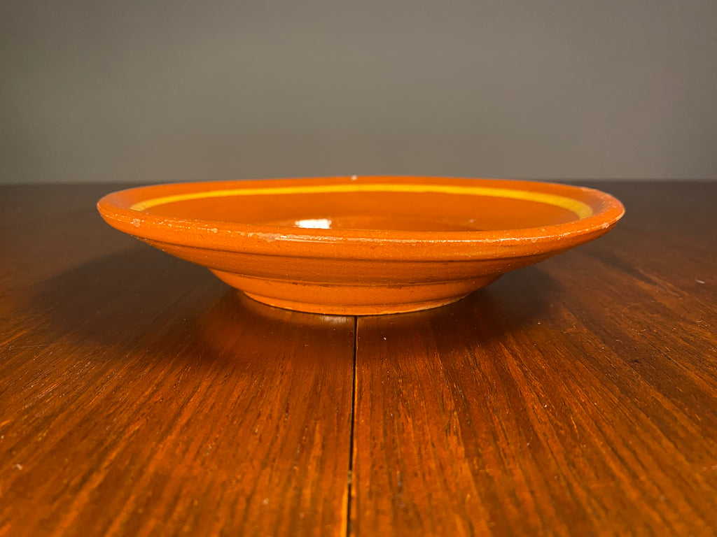Vintage English Terracotta Slipware Plate