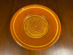 Vintage English Terracotta Slipware Plate