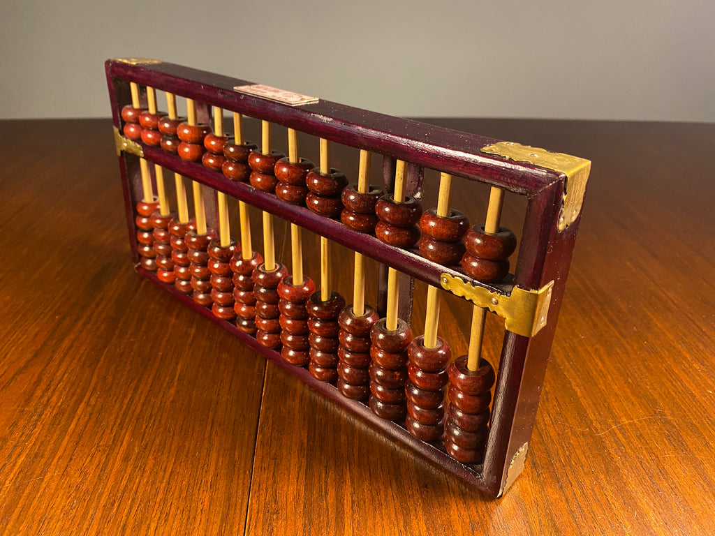 Vintage Chinese Wooden Suanpan Abacus