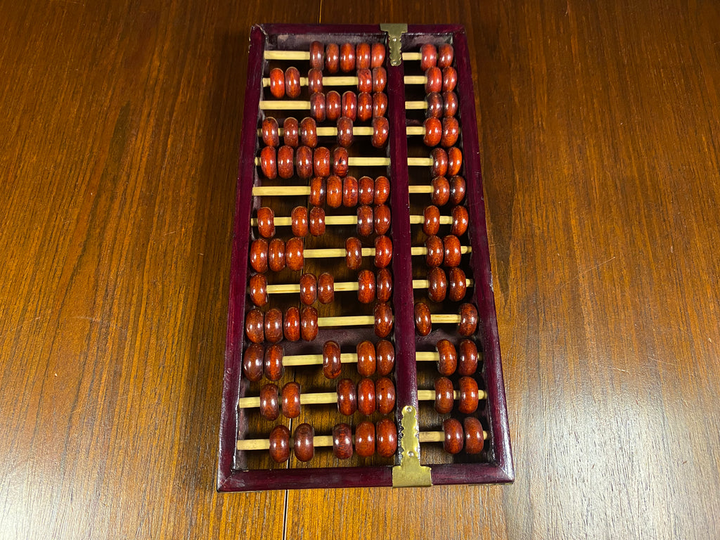 Vintage Chinese Wooden Suanpan Abacus