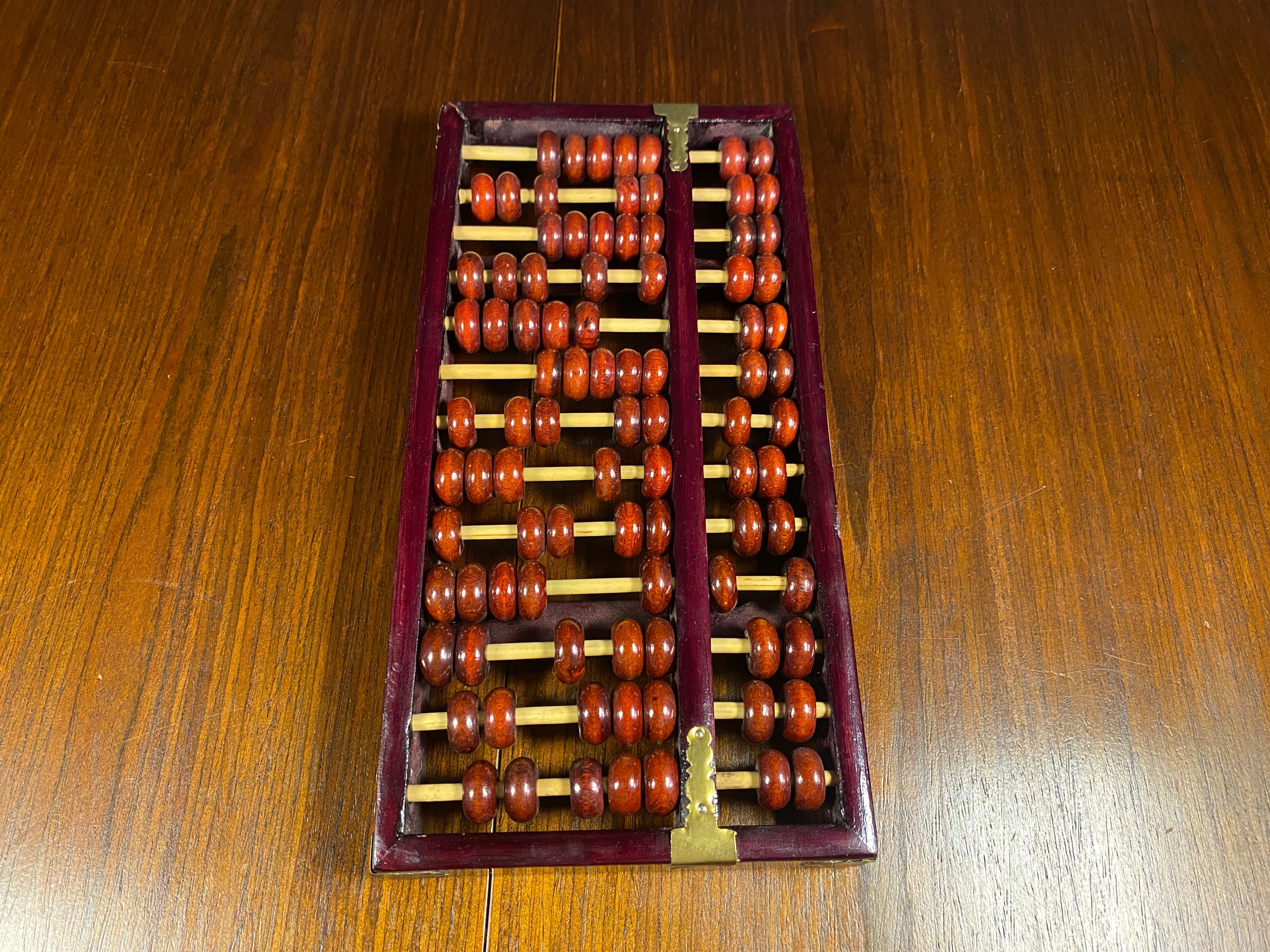 Vintage Chinese Wooden Suanpan Abacus