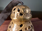 Vintage Pierced Brass Hand Bell