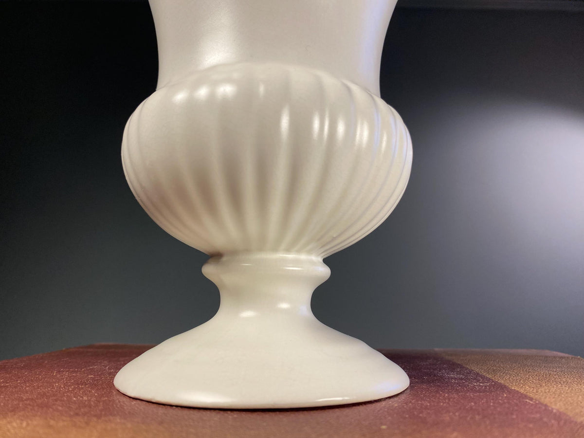 Dartmouth Pottery Cream Pedestal Vase
