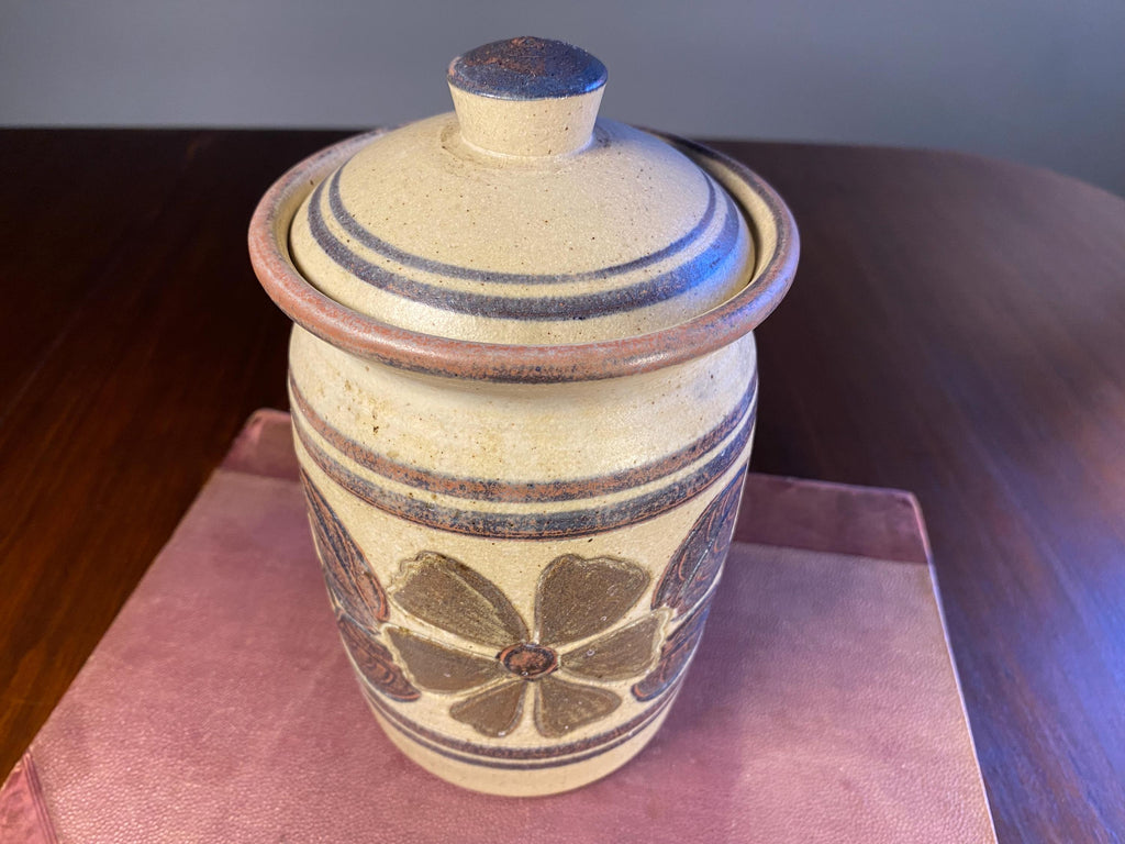 Vintage Studio Pottery Lidded Jar