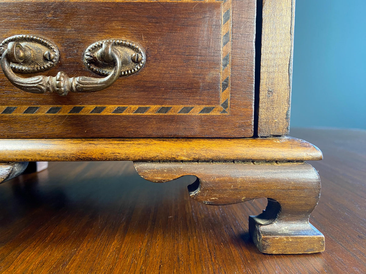 Vintage Inlaid Miniature Chest of Drawers