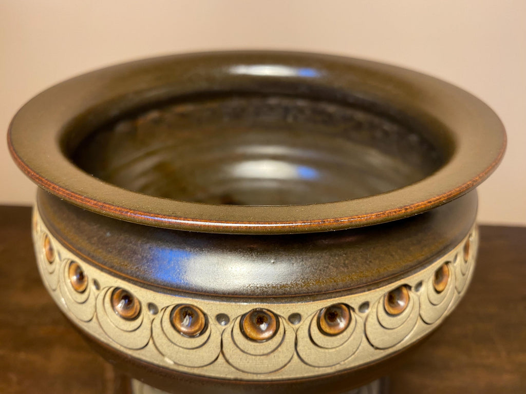 Vintage Jersey Pottery Footed Bowl