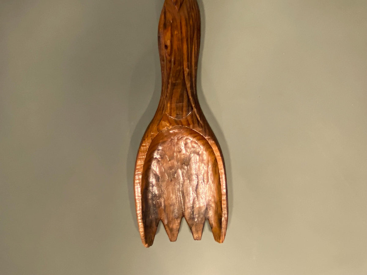 Mid-Century Polynesian-Style Wall Fork