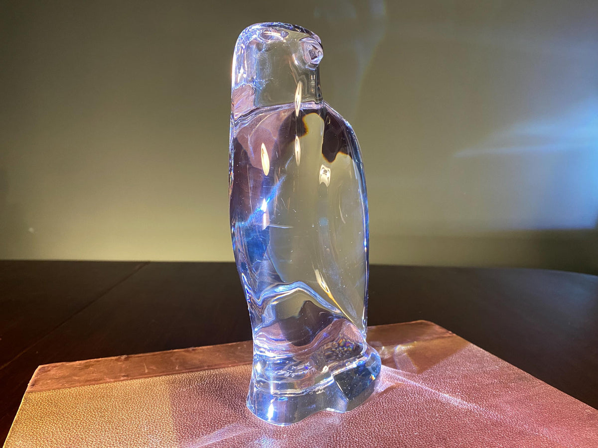 Val Saint Lambert Crystal Bird Sculpture