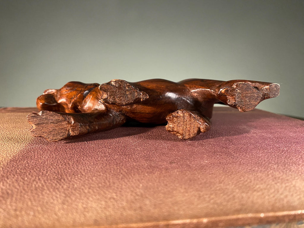 Vintage Carved Wooden Tiger