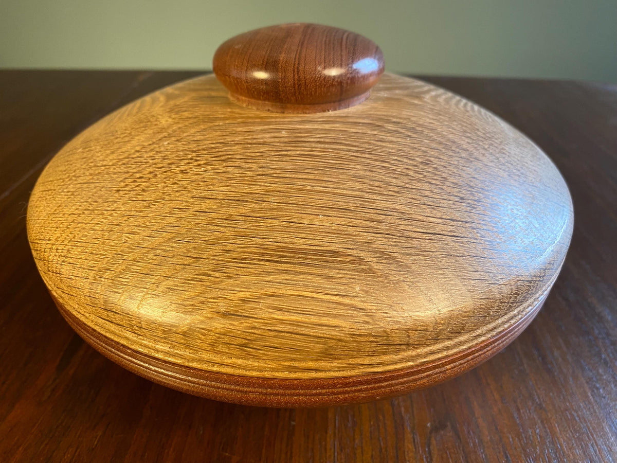 Mid-Century Turned Wood Serving Dish