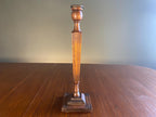 Vintage Carved Wooden Candlestick