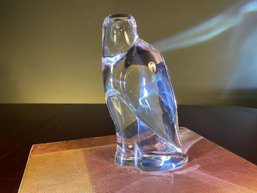 Val Saint Lambert Crystal Bird Sculpture