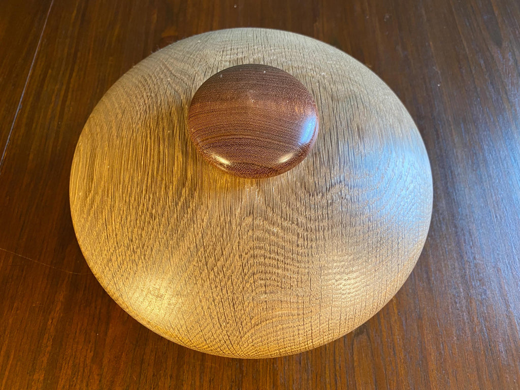Mid-Century Turned Wood Serving Dish