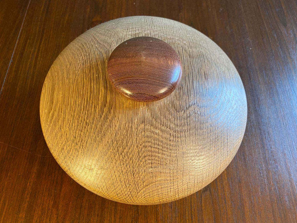 Mid-Century Turned Wood Serving Dish
