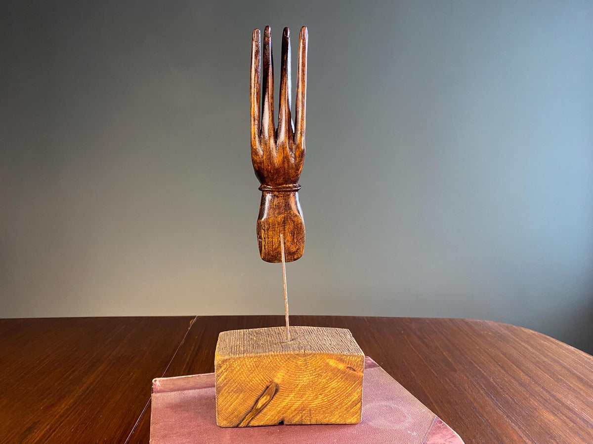Vintage Carved Buddha Mudra Hand
