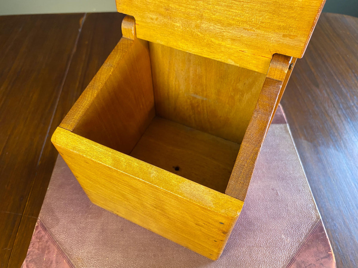 Vintage French Folk Art Salt Box