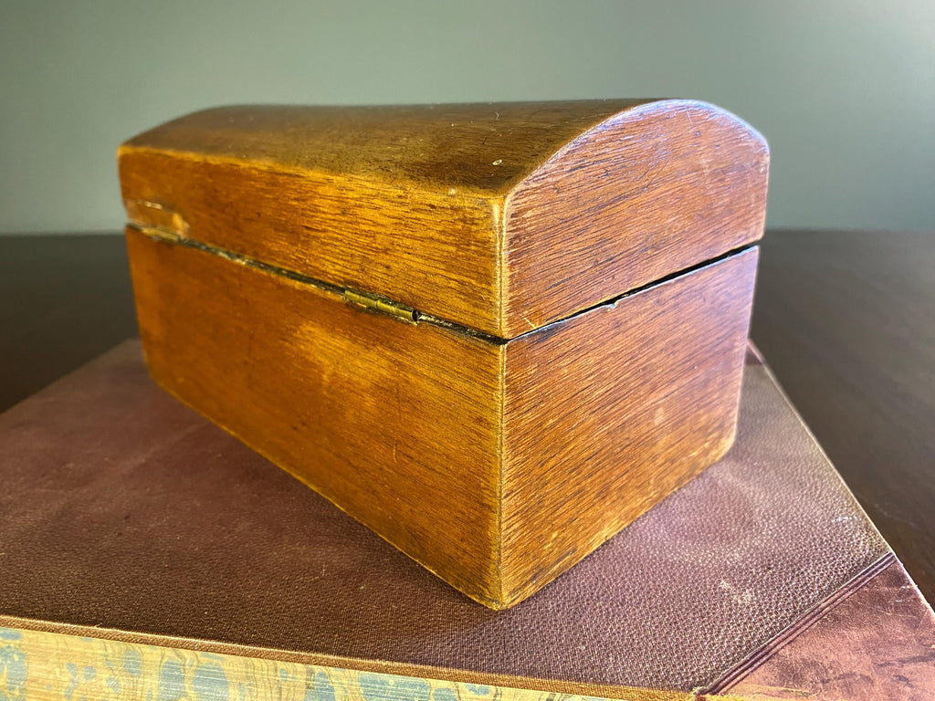 19th-Century Wooden Tea Caddy