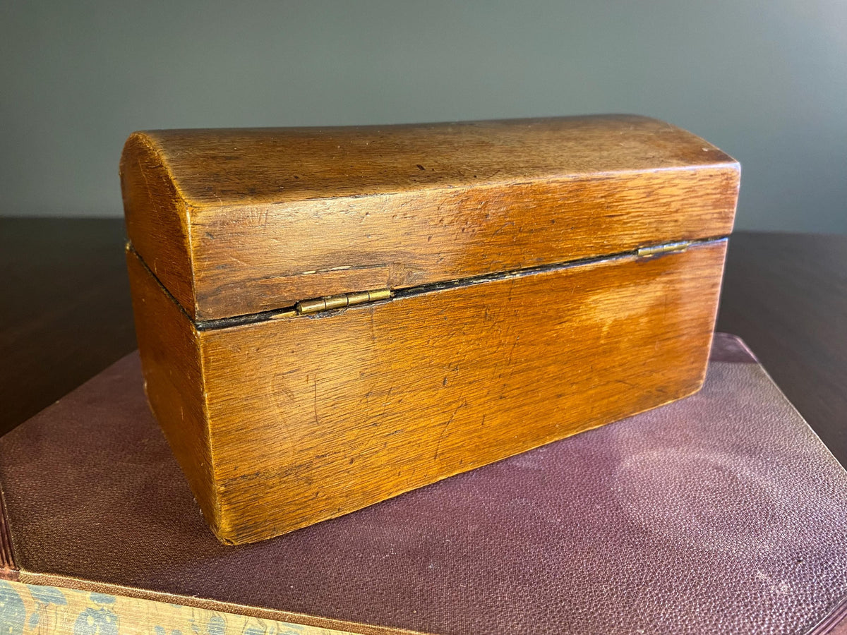 19th-Century Wooden Tea Caddy