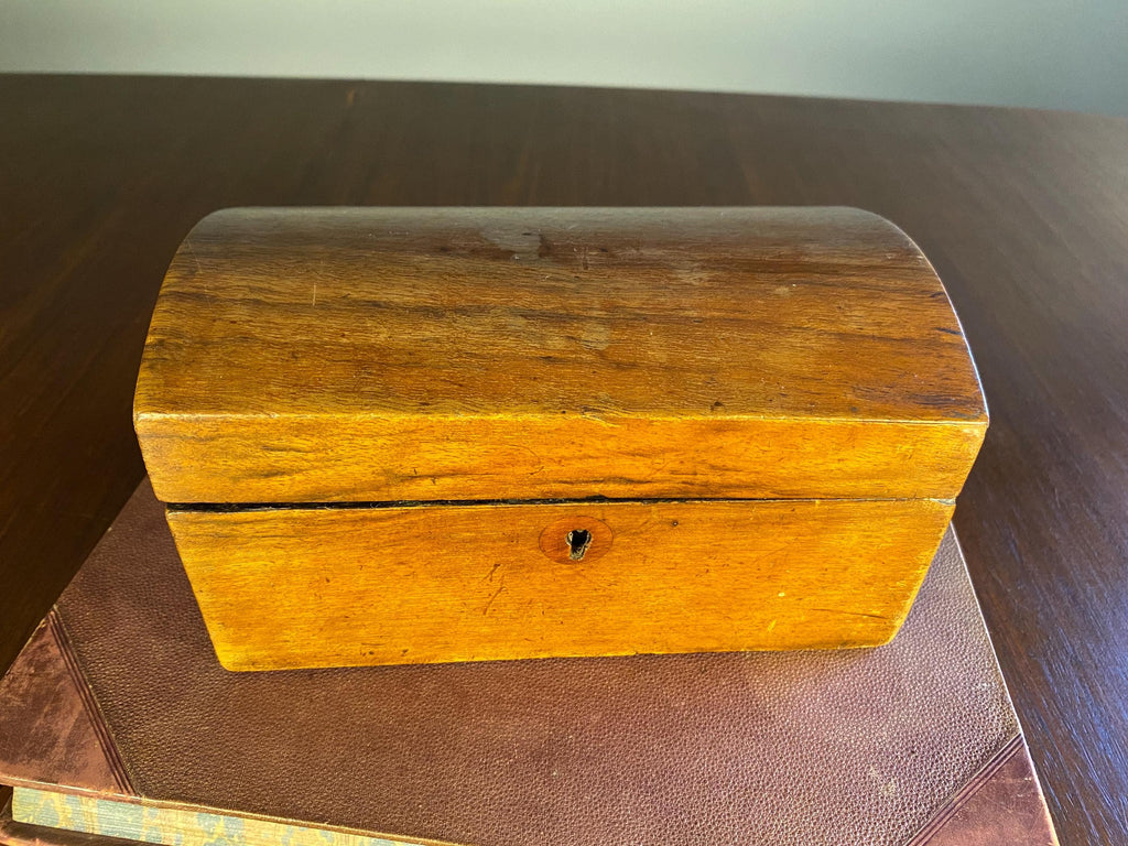 19th-Century Wooden Tea Caddy