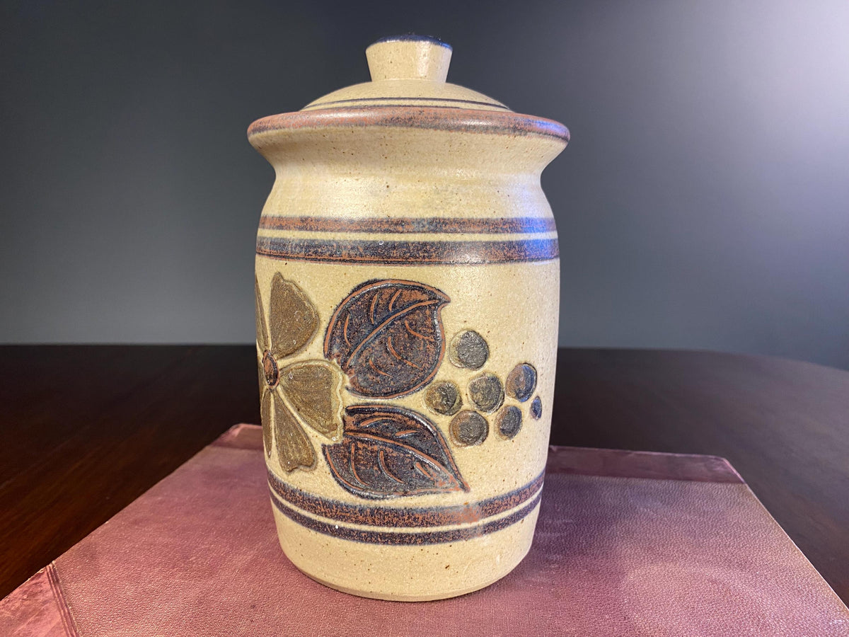 Vintage Studio Pottery Lidded Jar