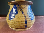 Studio Pottery Wax-Resist Lidded Jar
