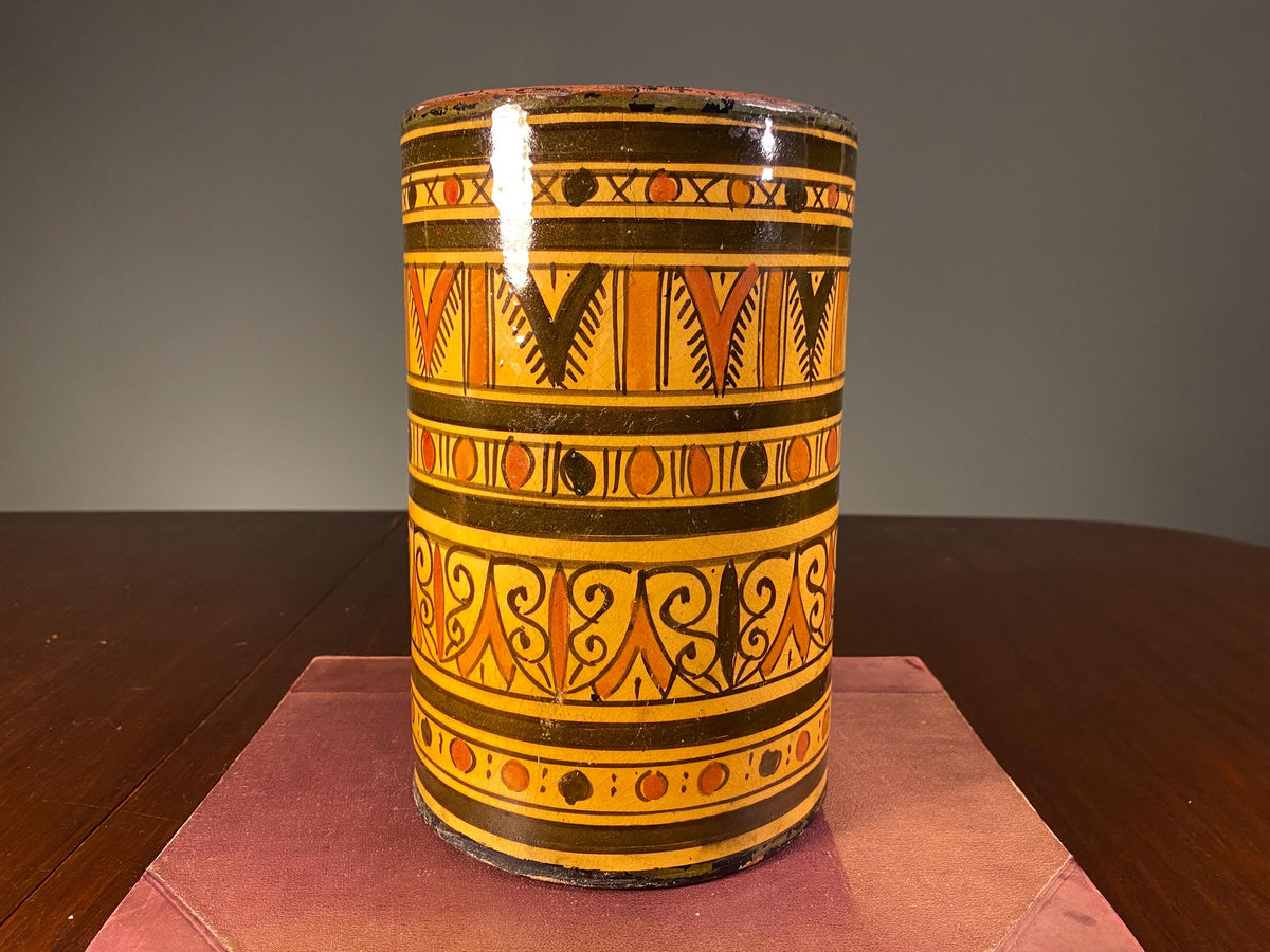 Vintage Moroccan Safi Pottery Vase